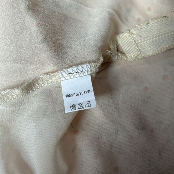 Verge Girl Form Fitting Side Zip Up Pink Flower Dress 100% Polyester Sz 8C5 - Picture 3 of 4